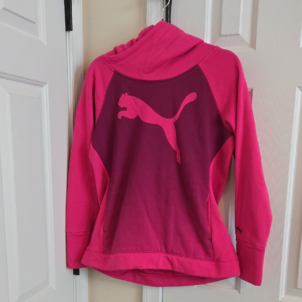 Puma Women's Two-Tone Pink Hoodie